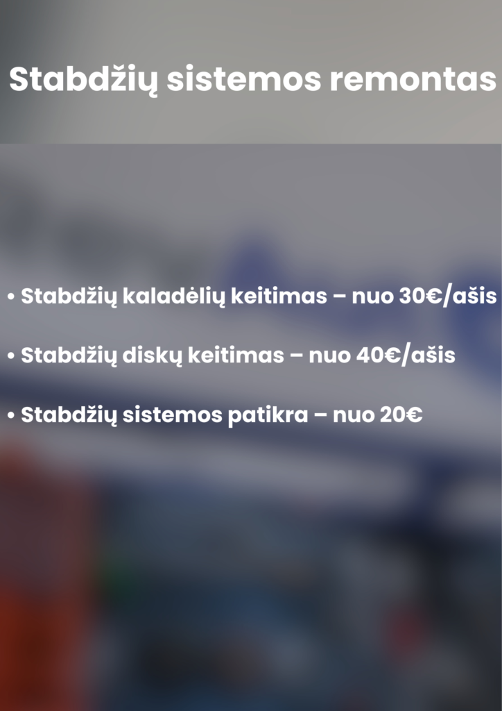 stabdziu sistemos remontas